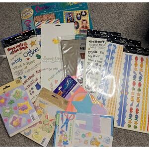Lot of Scrapbooking Card Journal Stickers Supplies Embellishments Kid Baby Craft